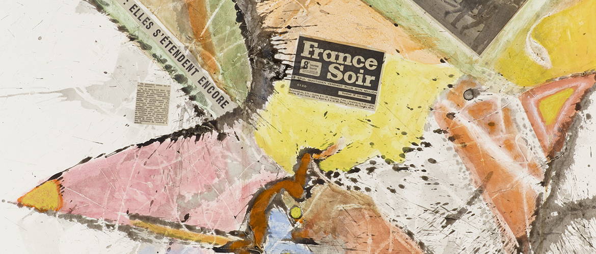 Sans titre, 2018, collage et acrylique sur carton, 120 x 80 cm, EBA 11280