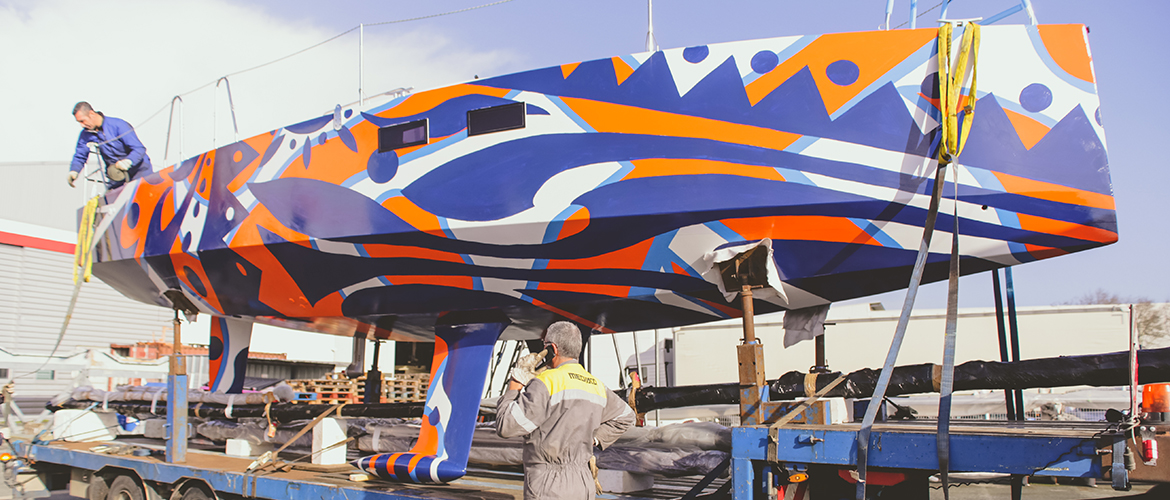 Niels Cibois au salon nautique de Paris