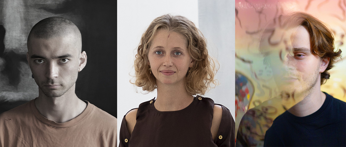 Cassius Baron, Pauline de Fontgalland et Louis Lanne, lauréats Fondation Taylor x Beaux-Arts de Paris